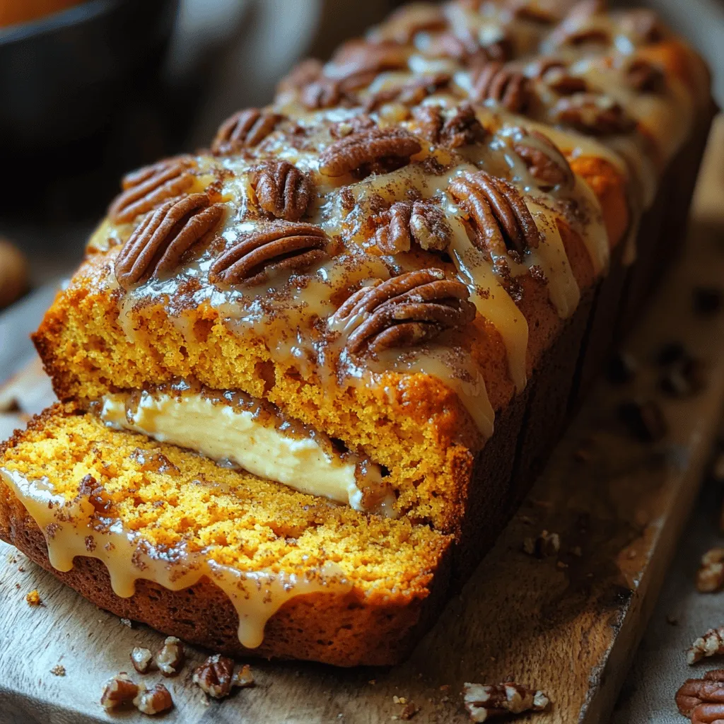 As the leaves begin to turn and the air takes on a crispness that signals the arrival of autumn, there’s an undeniable craving for the warm, comforting flavors of the season. Among these, pumpkin reigns supreme, and this year, why not take a step beyond the traditional pumpkin pie? Our Cheesecake-Stuffed Pumpkin Bread is the perfect fusion of two beloved desserts, combining the moist, spiced richness of pumpkin bread with the creamy, decadent allure of cheesecake. This recipe is not only a treat for your taste buds but also a feast for the eyes, making it an exceptional addition to your fall baking repertoire.