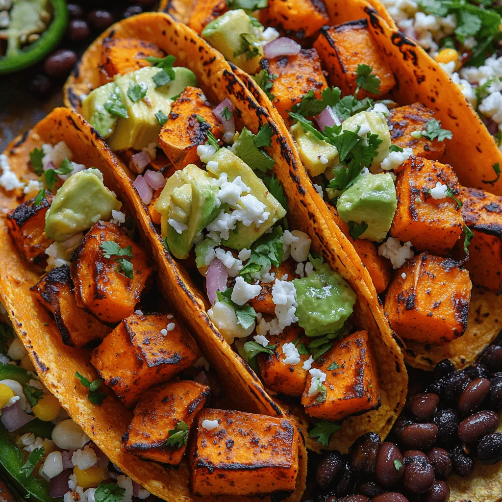 Tacos are a culinary staple that transcends cultures and cuisines, celebrated for their versatility and the endless possibilities they offer. Whether filled with meats, beans, or an array of vibrant vegetables, tacos are a beloved dish enjoyed worldwide. Today, we are elevating this classic favorite with a unique twist by introducing Sweet & Spicy Roasted Sweet Potato Tacos. This recipe combines the natural sweetness of roasted sweet potatoes with a medley of spices, delivering a flavor explosion that is sure to delight your taste buds.